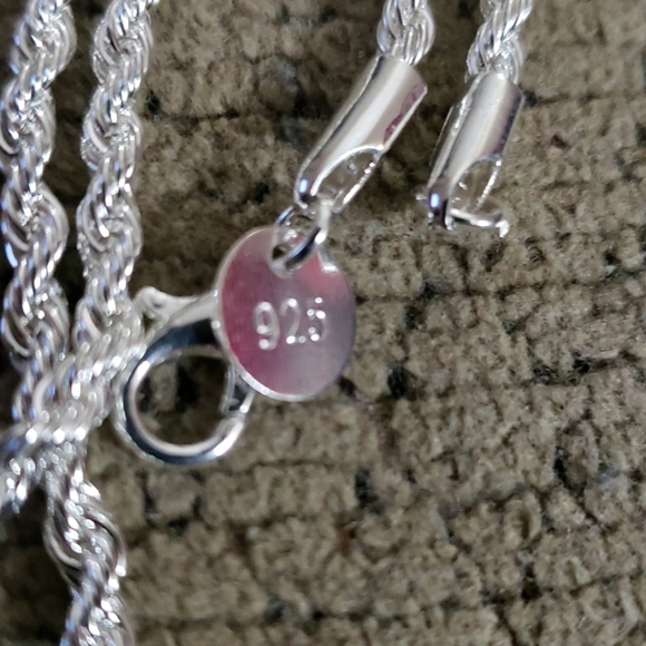 925 Turquoise pendant and chain - Picture 6 of 6